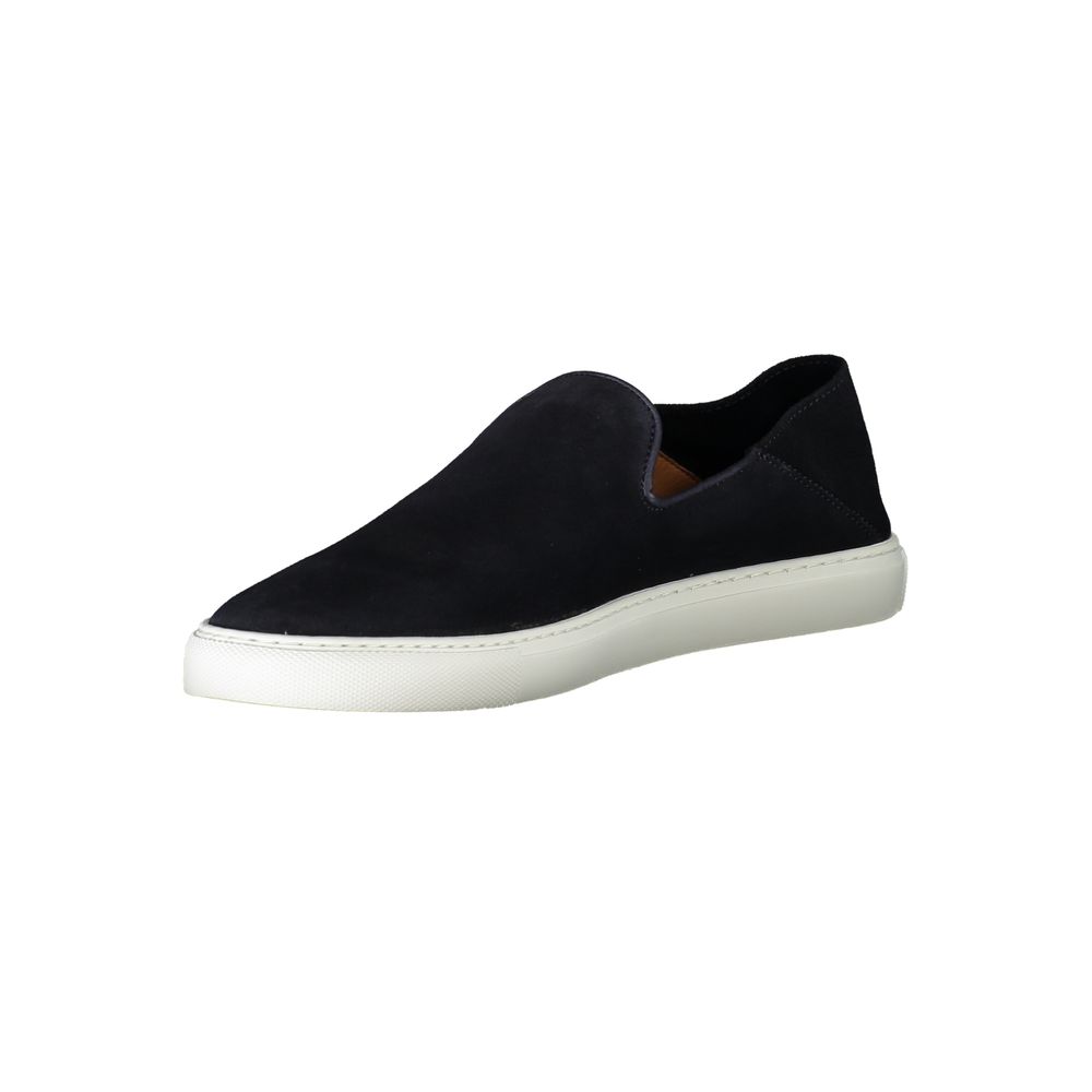 Blue Leather Men Sneaker