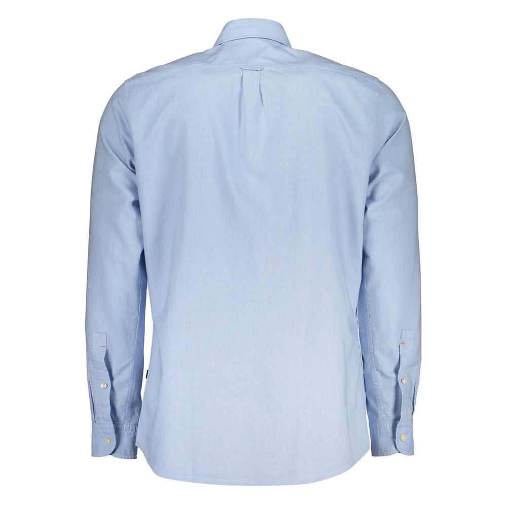 Light Blue Cotton Men Shirt