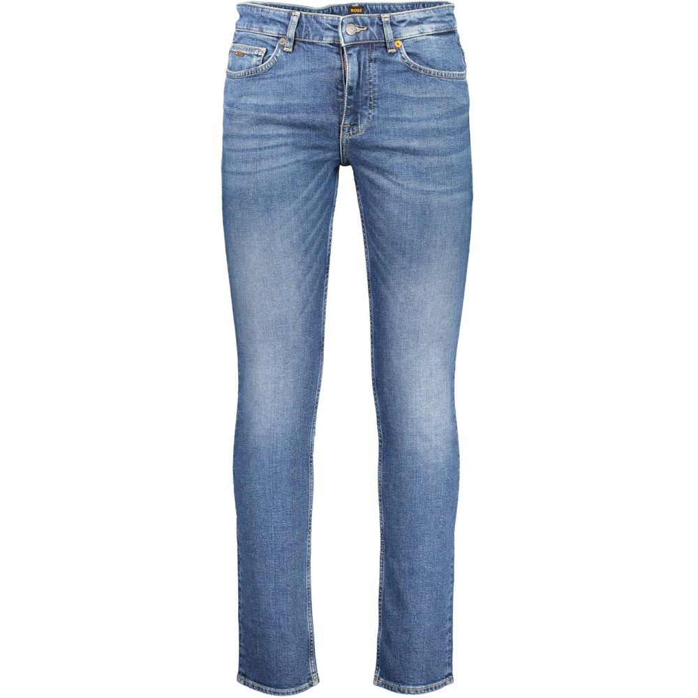 Blue Cotton Men's Slim Jeans
