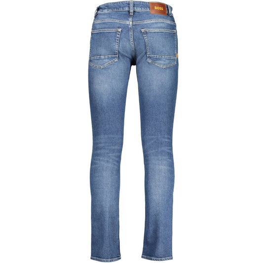 Blue Cotton Men's Slim Jeans