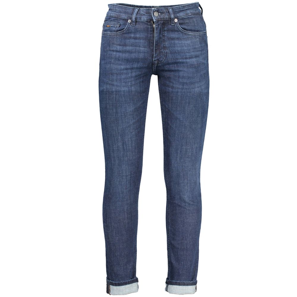 Blue Cotton Men Jeans
