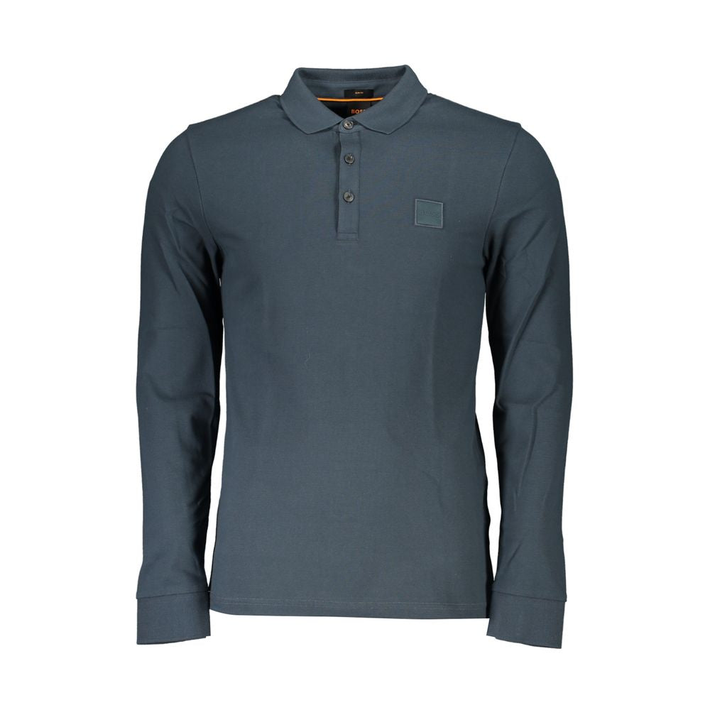 Green Cotton Men Polo Shirt