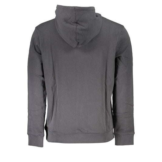 Gray Cotton Men Sweatshirt