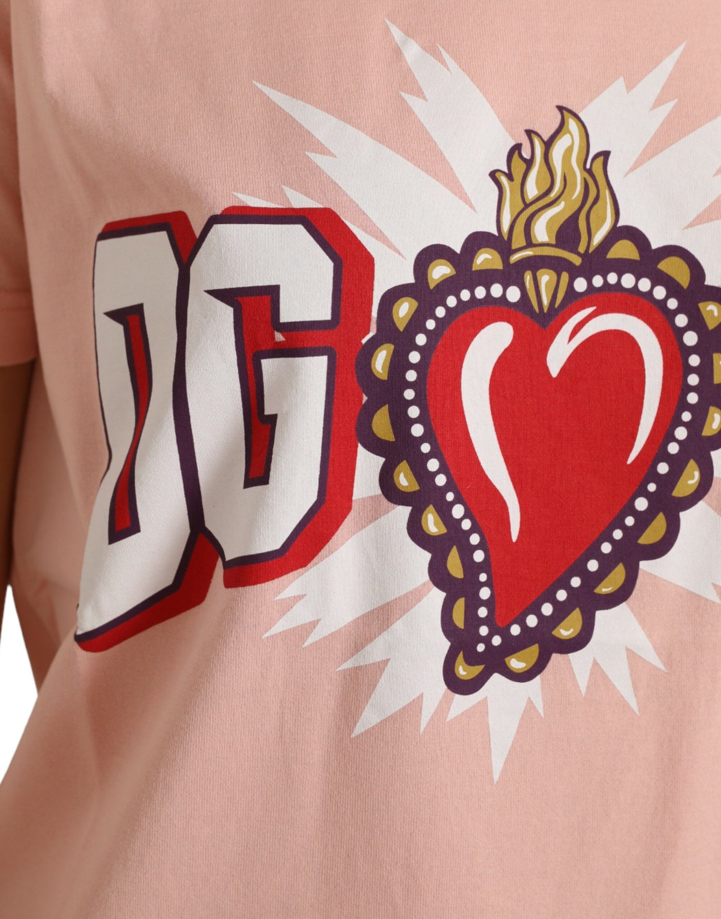 Sacred Heart Cotton Crew Neck Tee