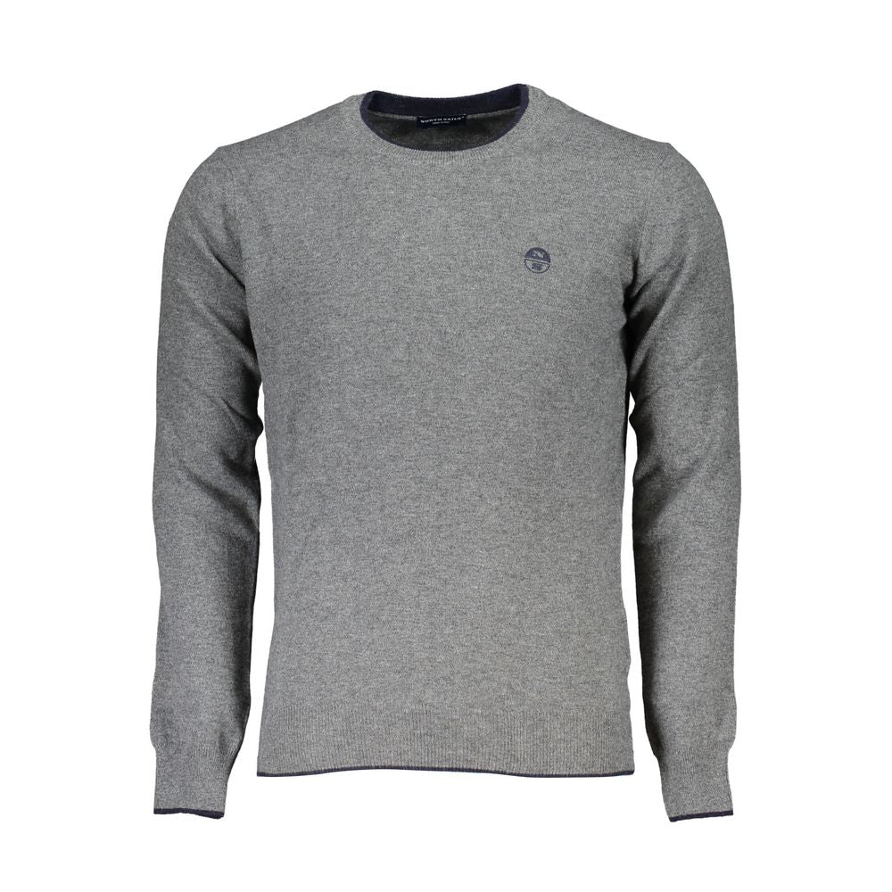 Gray Polyamide Men Sweater