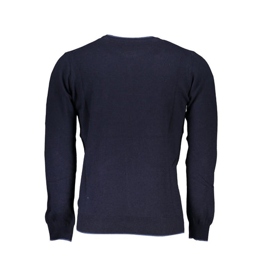 Blue Polyamide Men Sweater