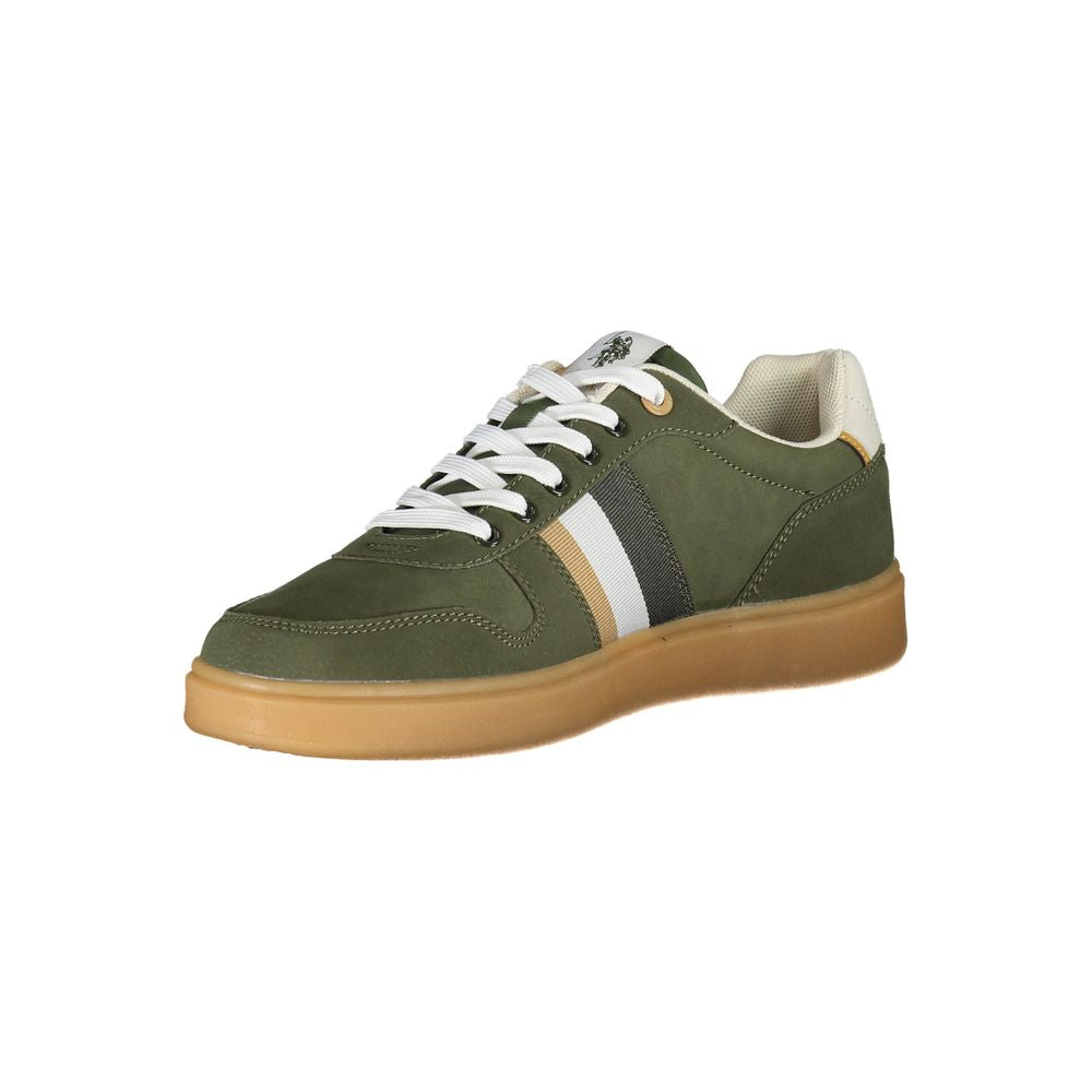 Green Polyethylene Men Sneaker