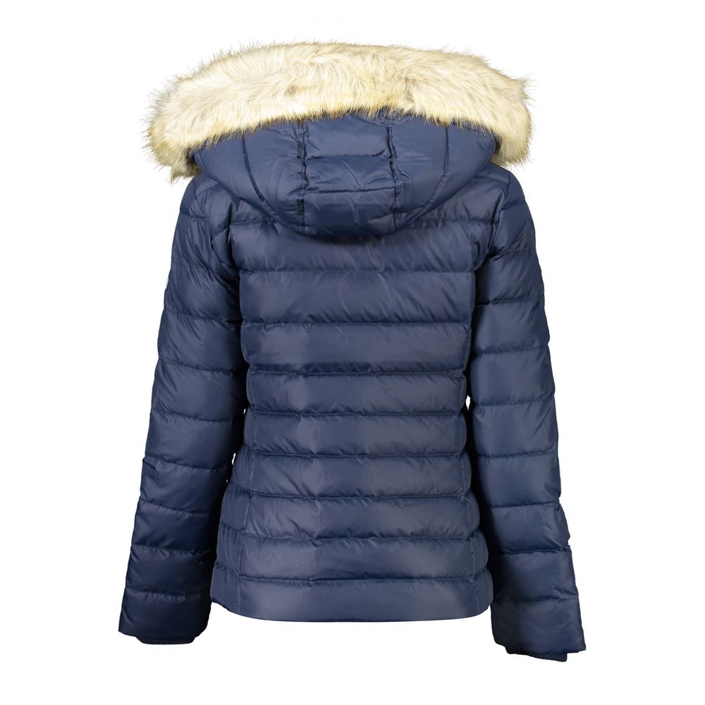 Blue Polyester Women Jacket
