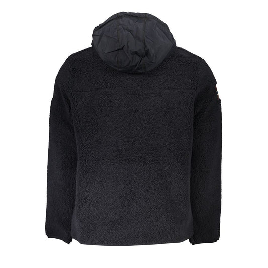 Black Polyester Men Sweater