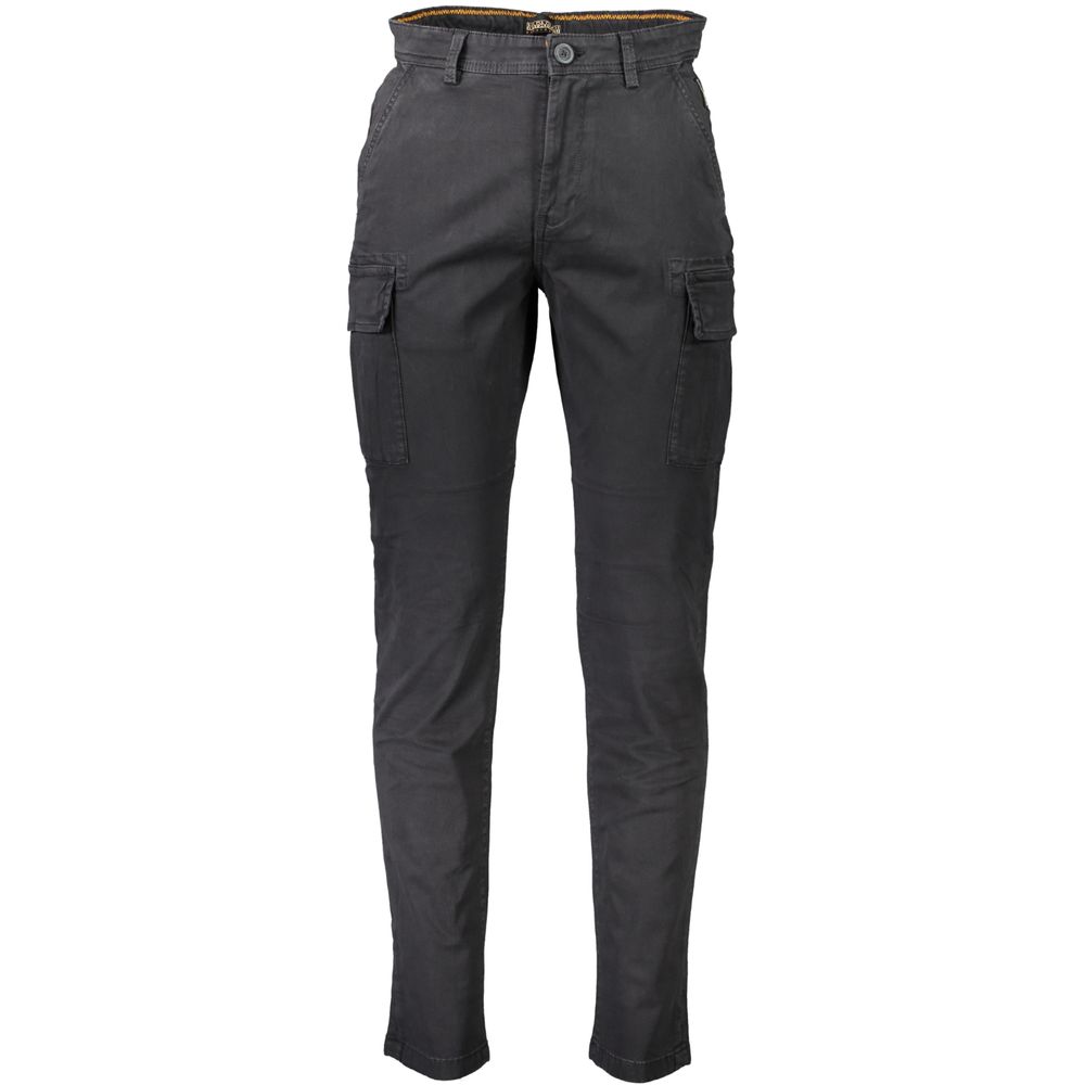 Black Cotton Men Pants