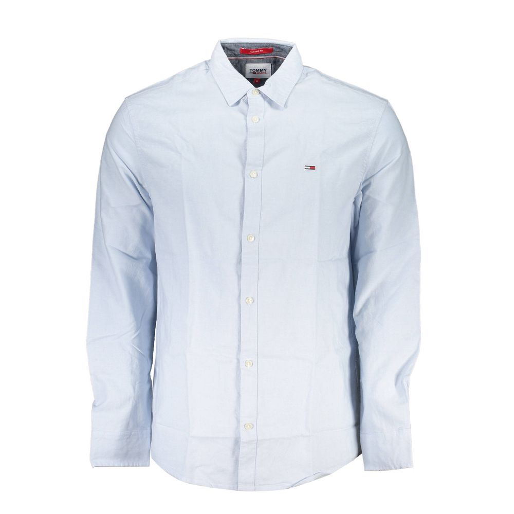 Light Blue Cotton Men Shirt