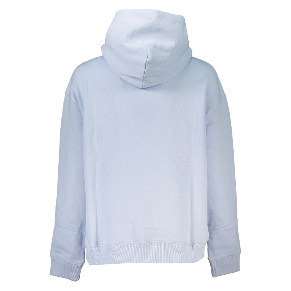 Light Blue Cotton Women Sweater