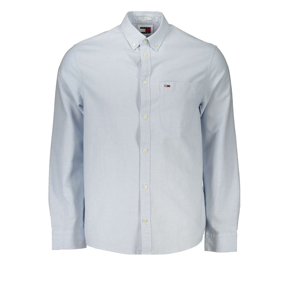 Light Blue Cotton Men Shirt