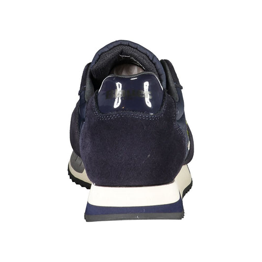 Blue Polyester Sneaker
