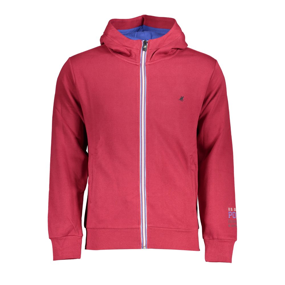 Chic Pink Fleece Hooded Sweatshirt