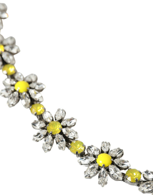 Elegant Crystal-Embellished Leather Belt