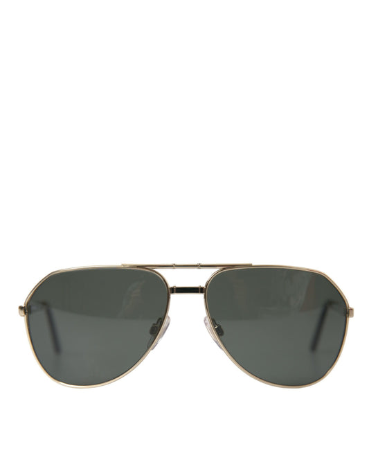 Elegant Gold Full Rim Men's Sunglasses