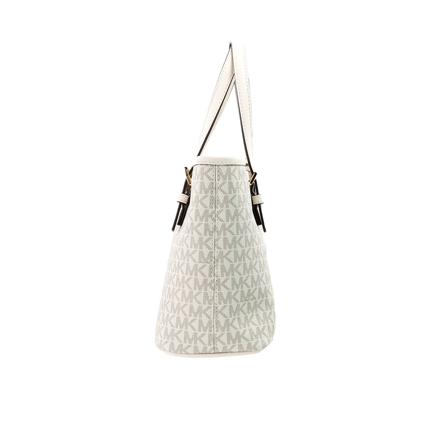 Jet Set Light Cream Signature XS Carryall Top Zip Tote Bag Purse