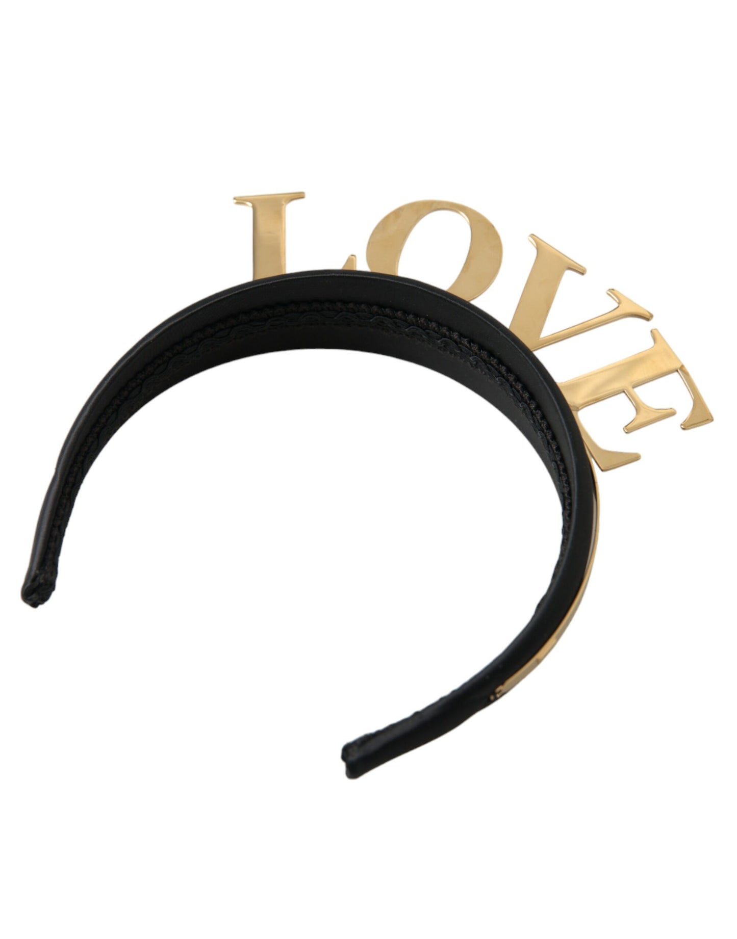 Black Gold Brass LOVE Crown Tiara Women Hairband Diadem