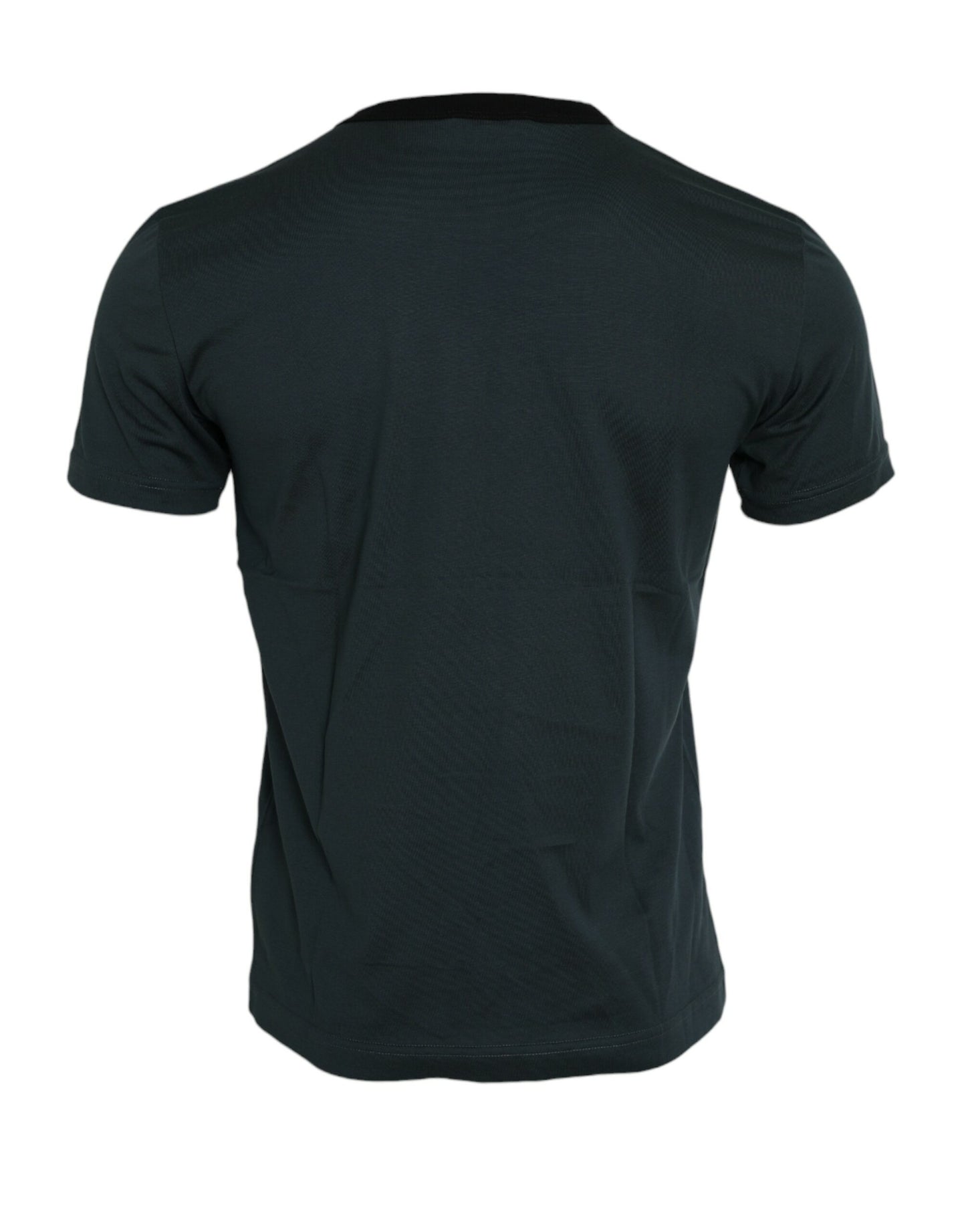 Blue Logo Print Crewneck Short Sleeve T-shirt