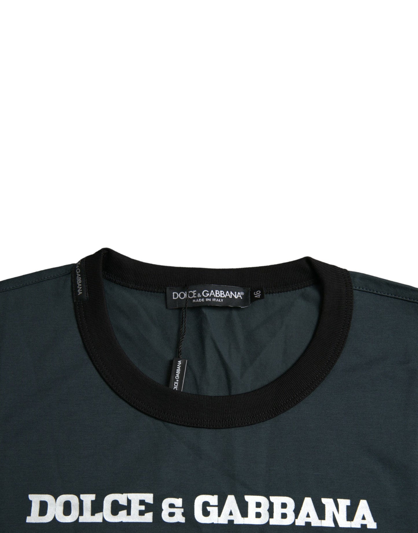 Blue Logo Print Crewneck Short Sleeve T-shirt
