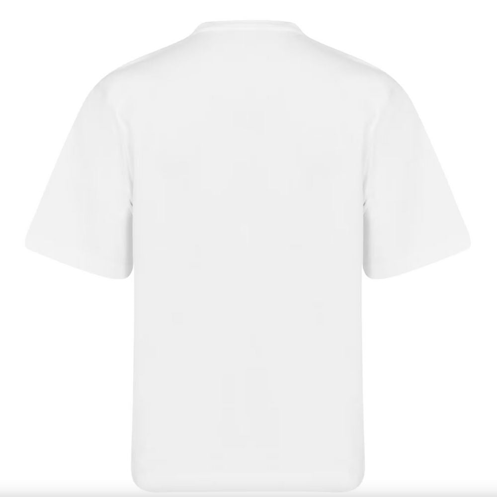 White Cotton Men T-Shirt
