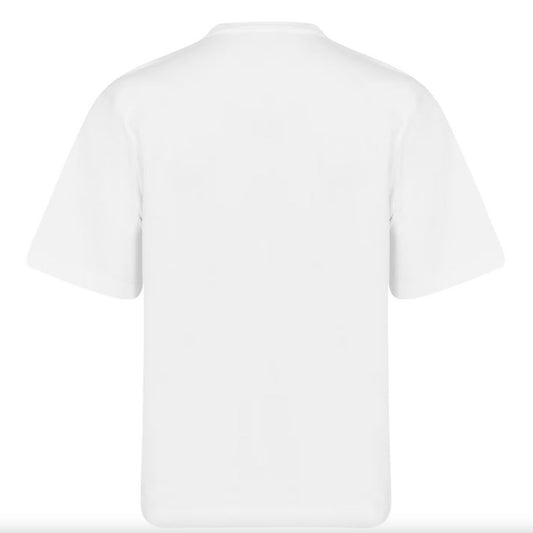 White Cotton Men T-Shirt