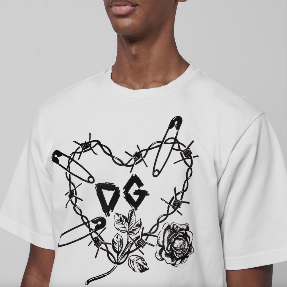 White Cotton Men T-Shirt