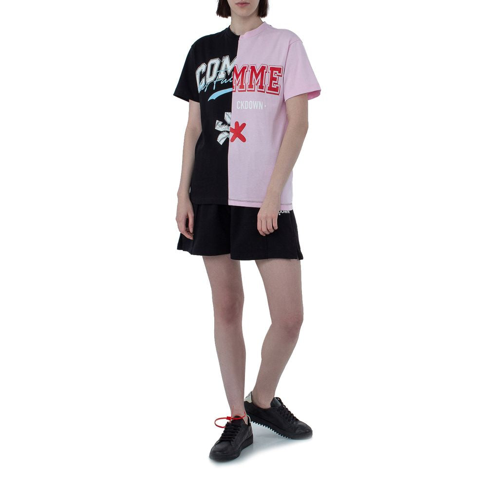 Pink Cotton Women T-Shirt