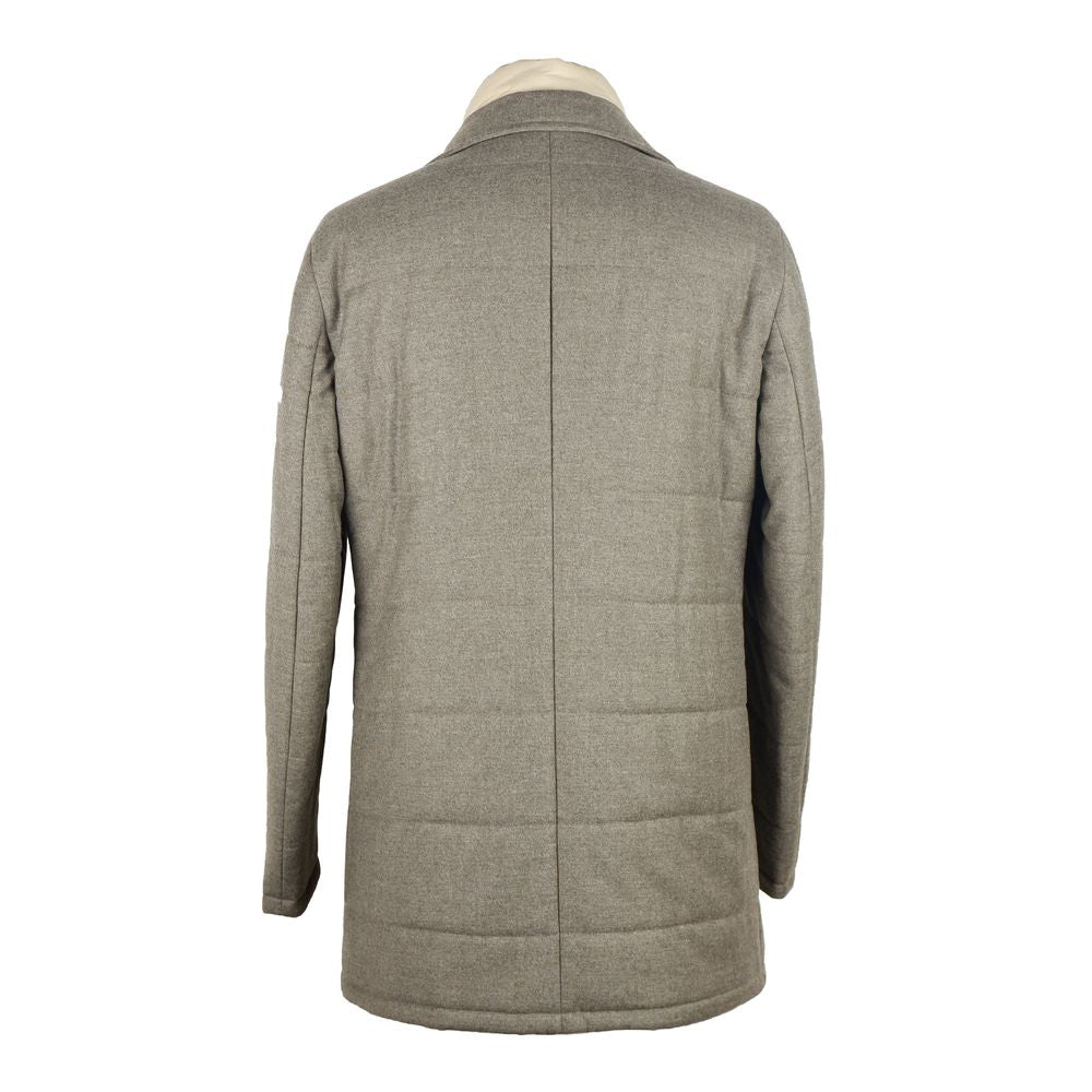 Gray Wool Men Jacket