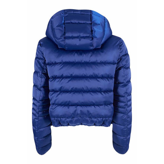 Blue Polyester Women Jacket