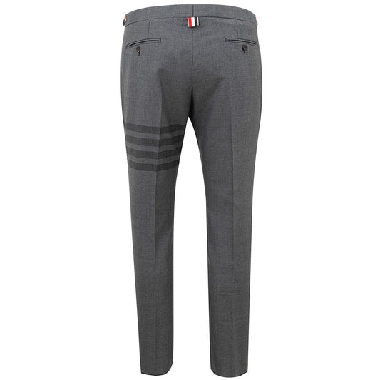 Elevated Gray Wool Trousers for Men