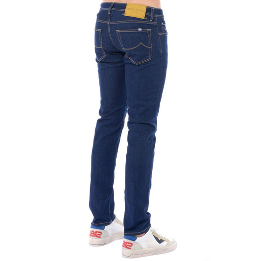 Blue Cotton Men Jeans