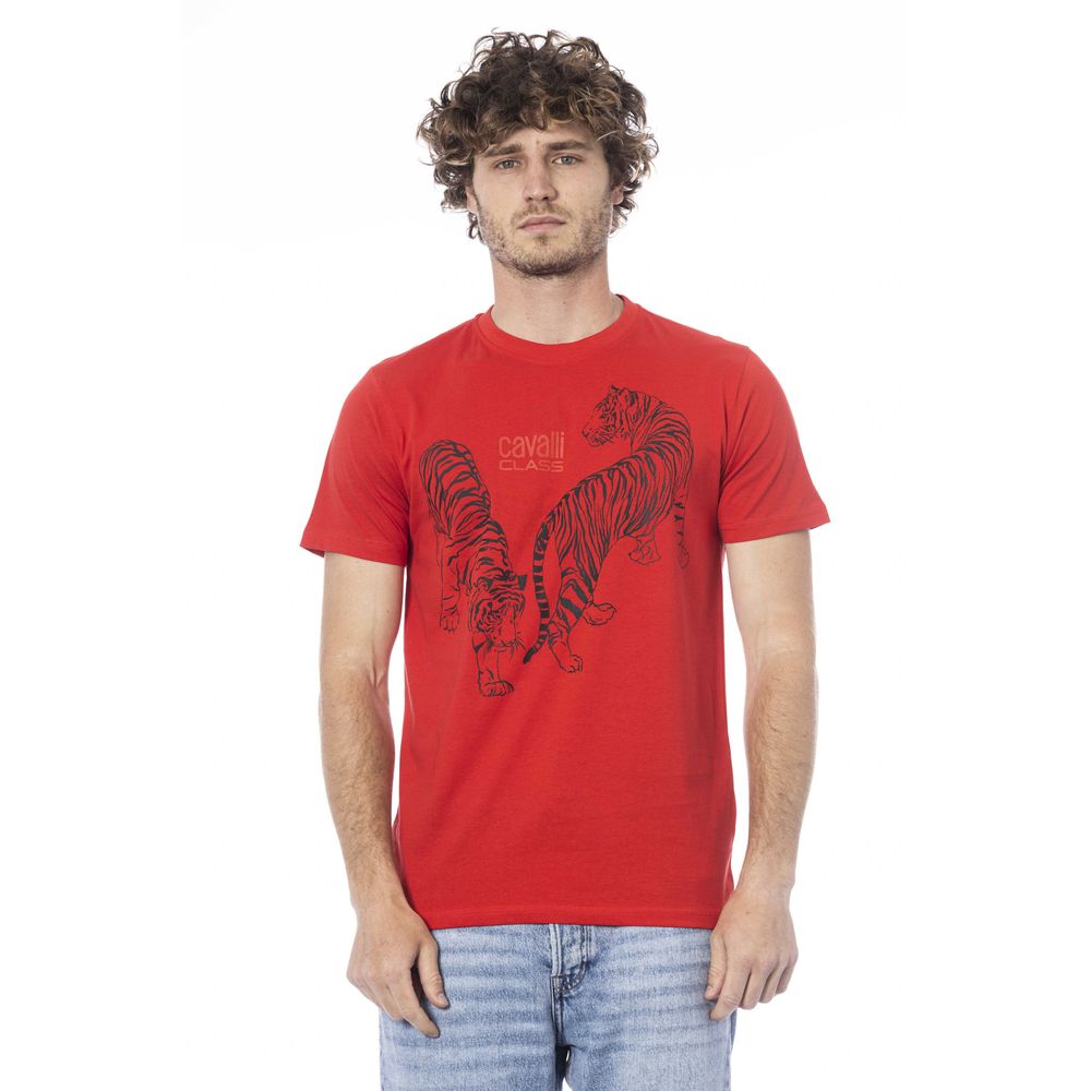 Red Cotton Men's T-Shirt