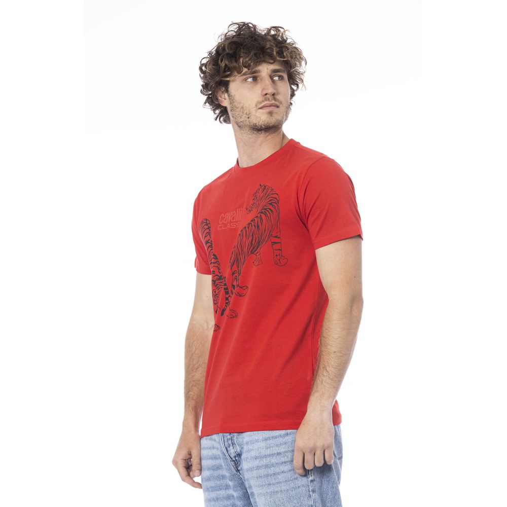 Red Cotton Men's T-Shirt