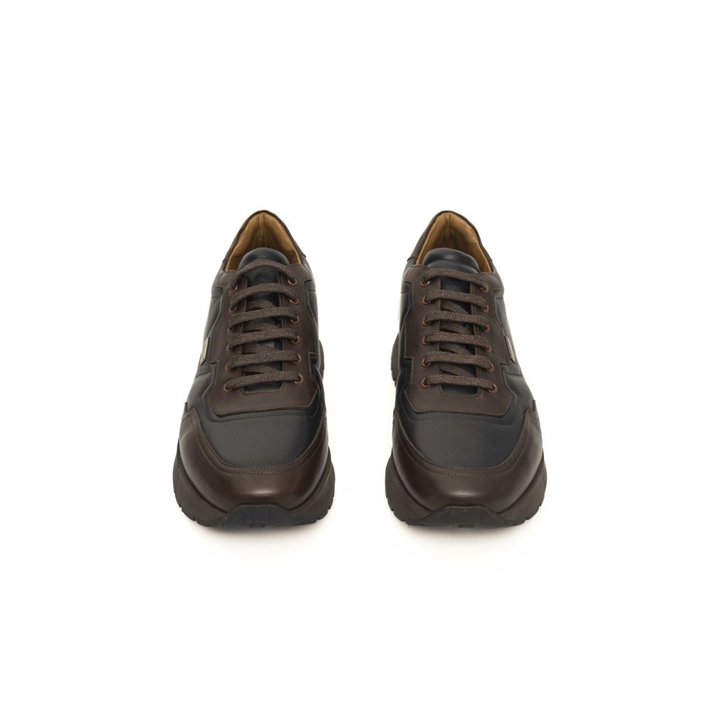 Blue Leather Men's Sneaker