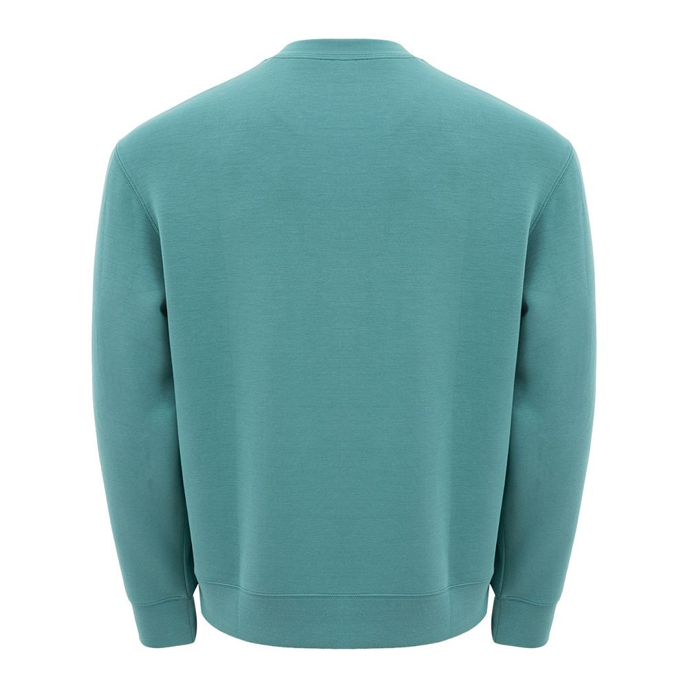 Sleek Green Modal Crewneck Sweater