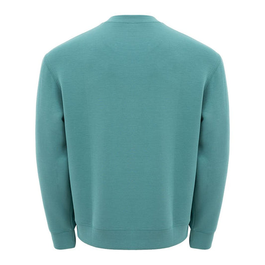 Sleek Green Modal Crewneck Sweater