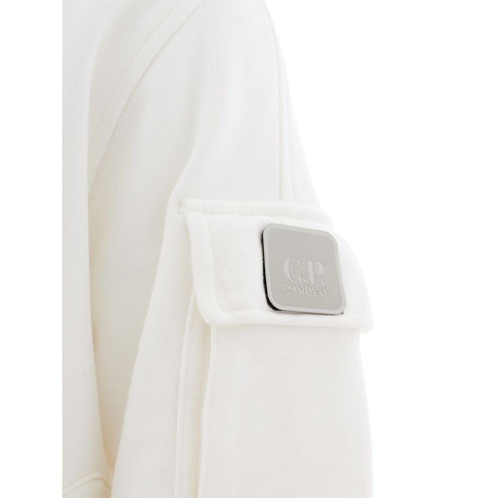 Elevated White Cotton Sweater for Men
