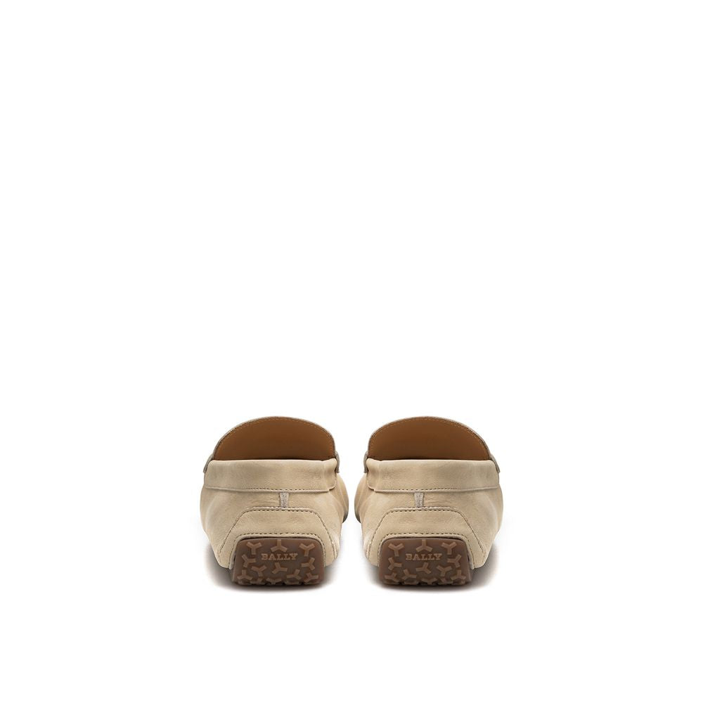 Elegant Beige Leather Loafers for the Discerning Gentleman