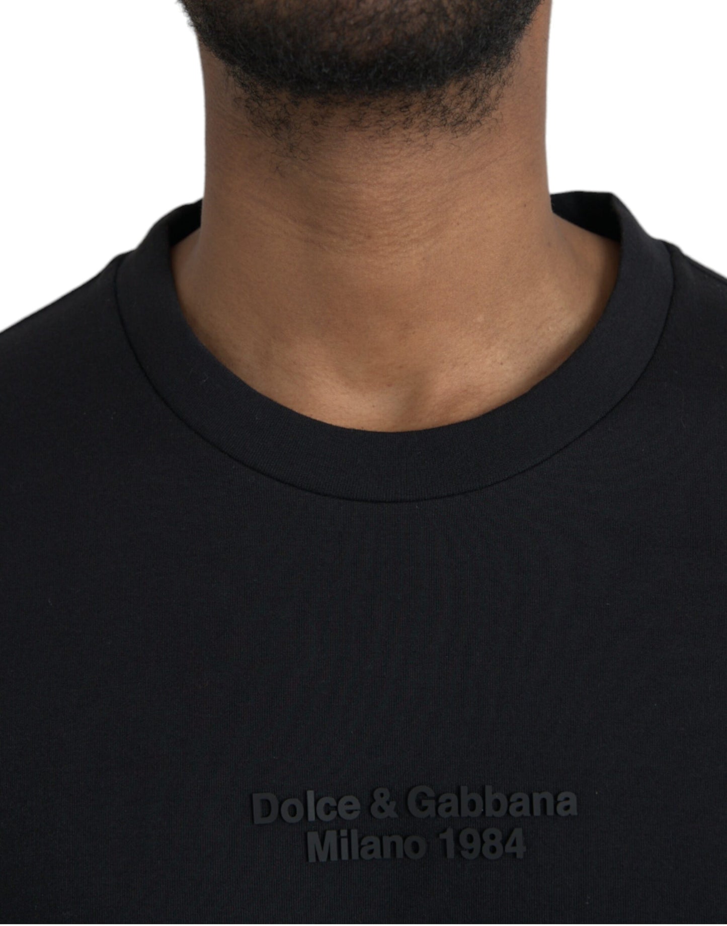 Black Leopard Cotton Short Sleeves T-shirt