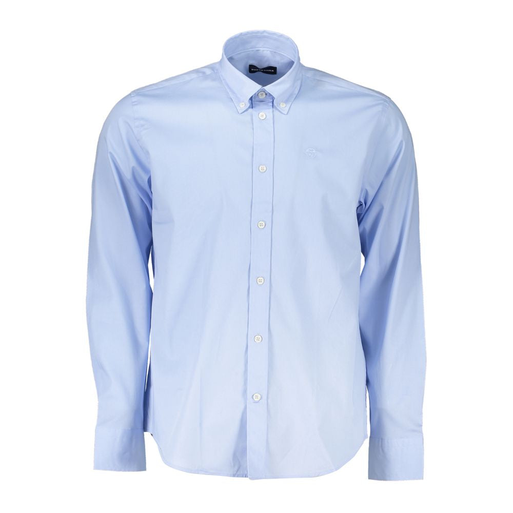 Light Blue Cotton Men Shirt