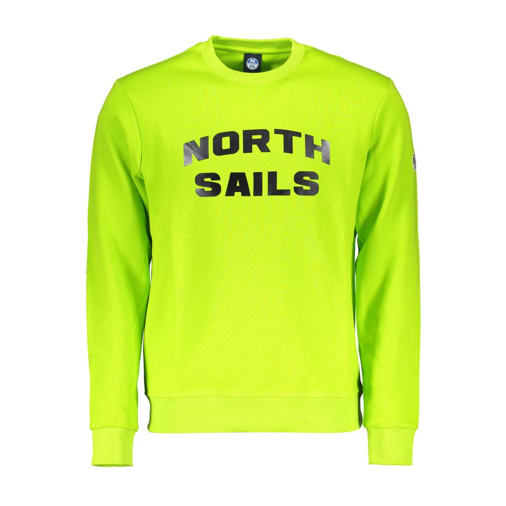 Green Cotton Men Sweater