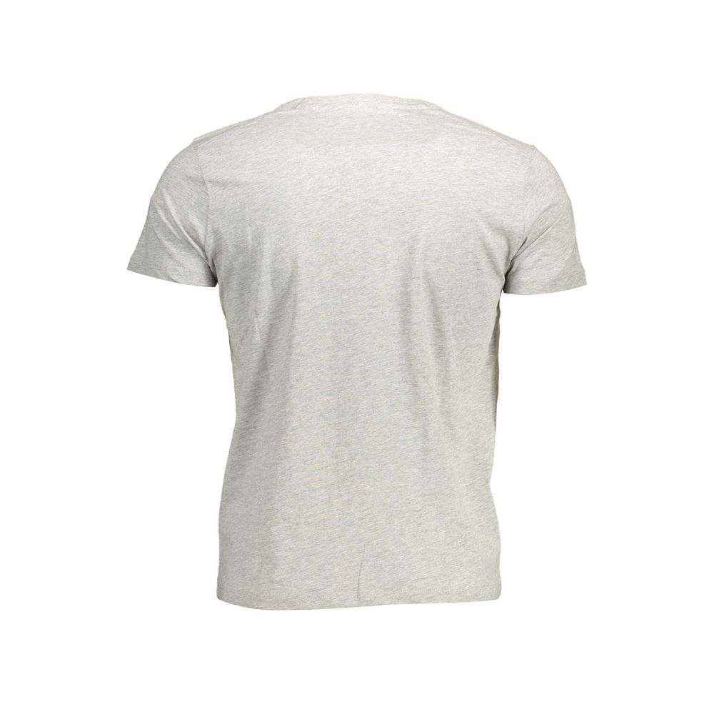 Gray Cotton Men T-Shirt