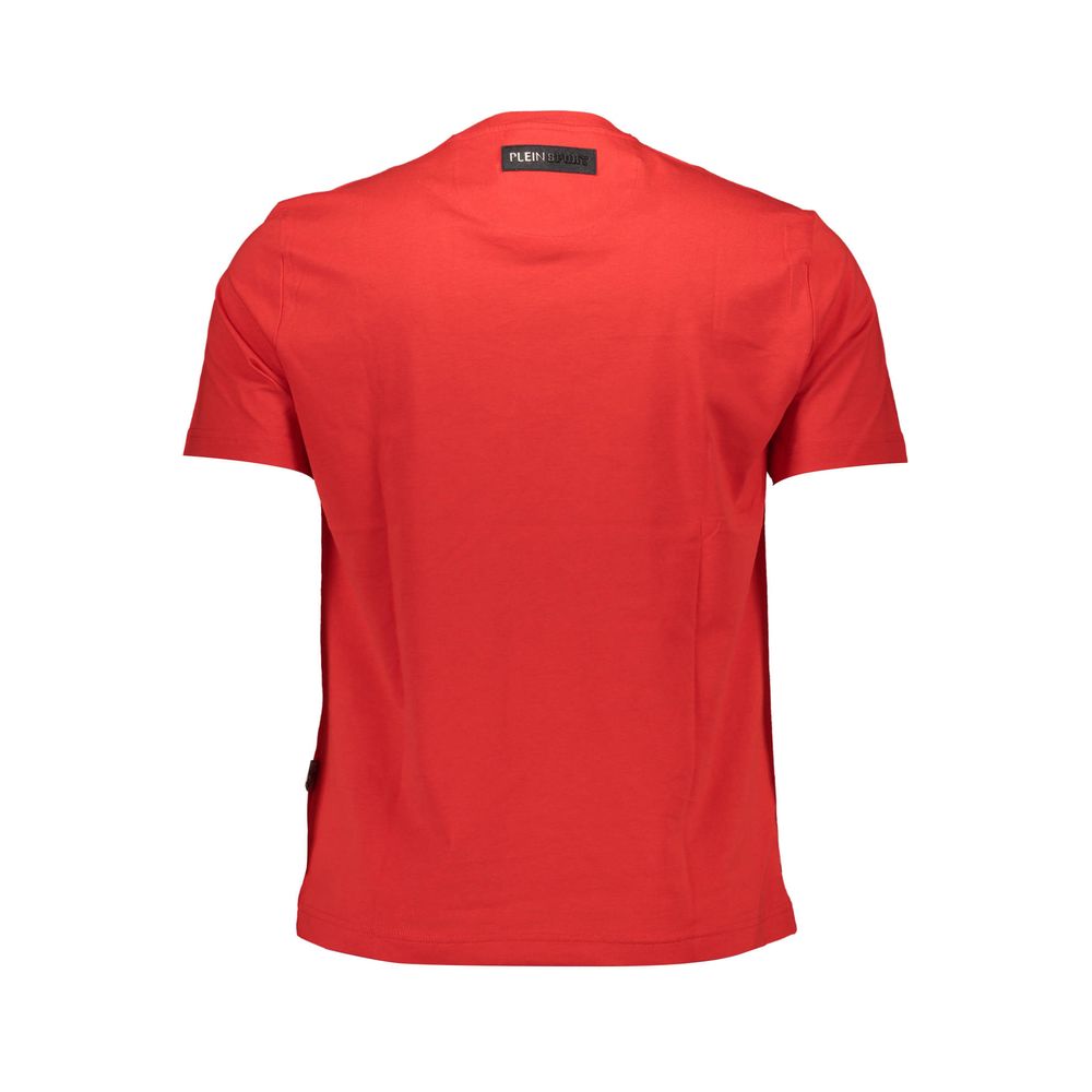 Red Cotton Men T-Shirt
