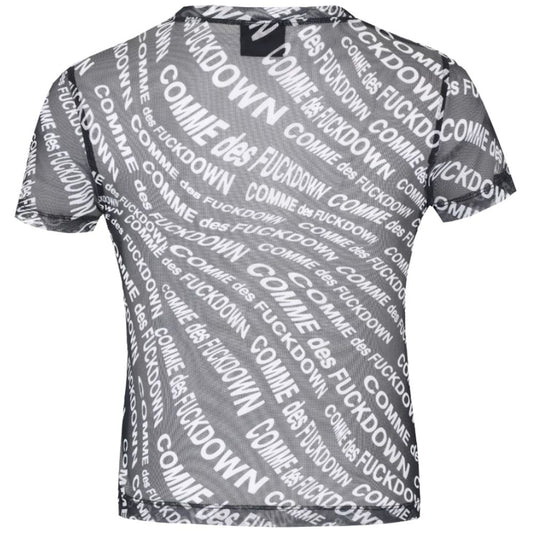 Black Polyester Women T-Shirt