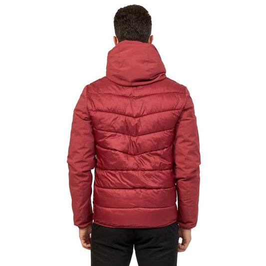 Red Nylon Men Jacket