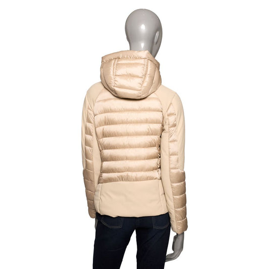 Beige Polyester Women Jacket