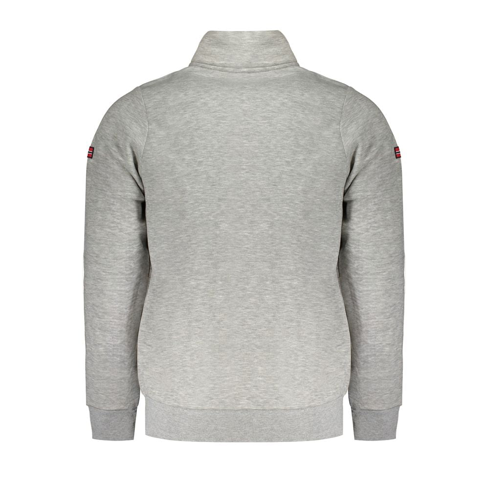 Gray Cotton Men Sweater