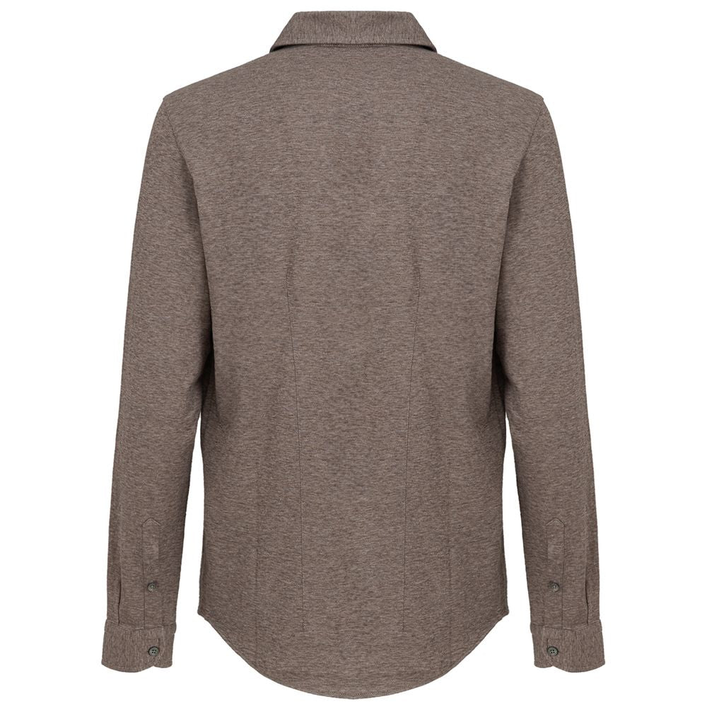 Beige Cotton Shirt